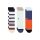 Stance Tagessocke Crew Bayside blau/orange - 3 Paar