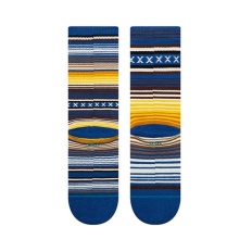 Stance Tagessocke Crew Curren Staple blau/gelb - 1 Paar