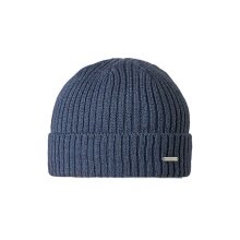 Stöhr Mütze (Beanie) Haff blau melange Herren 1er