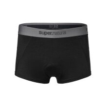 super natural Boxershort Bike Merino Unstoppable Padded (ergonomisches Sitzpolster) schwarz Herren