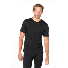 super natural Tshirt Base 140g - Merionwolle - Unterwäsche schwarz Herren