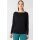 super natural Yoga-Langarmshirt Kula Top (Merinowolle) schwarz Damen