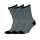 Sympatico Tennissocken Crew (Baumwolle) grau - 3 Paar