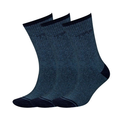 Sympatico Tennissocken Crew (Baumwolle) jeansblau - 3 Paar