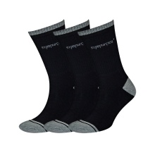 Sympatico Tennissocken Crew (Baumwolle) schwarz - 3 Paar