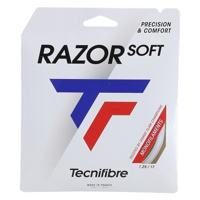 Tecnifibre Tennissaite Razor Soft (Haltbarkeit+Allround) weiss 12m TESTSET von der Rolle