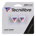 Tecnifibre Schwingungsdämpfer ATP Logo Tricolour weiss/blau/rot 2er