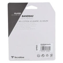 Tecnifibre Stirnband weiss 1er