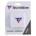 Tecnifibre Schweissband Logo weiss 2er