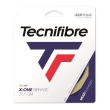 Besaitung mit Tennissaite Tecnifibre X-One Biphase (Touch+Power) natur