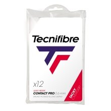 Tecnifibre Overgrip Contact Pro 0.6mm (Griffigkeit) weiss - 12er Zip Beutel