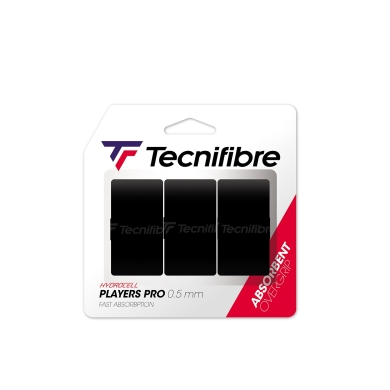 Tecnifibre Overgrip Players Pro 0.5mm (Schweissabsorption) schwarz 3er