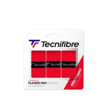 Tecnifibre Overgrip Players Pro 0.5mm (Schweissabsorption) rot 3er