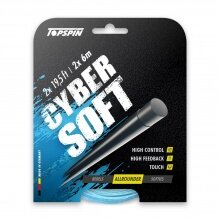 Topspin Tennissaite Cyber Soft (Haltbarkeit+Kontrolle) hellblau 12m Set