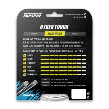 Topspin Tennissaite Hyber Touch (Power+Kontrolle) silber 12m Set