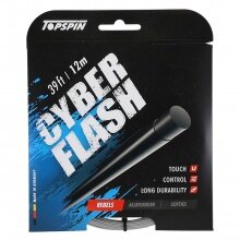 Besaitung mit Tennissaite Topspin Cyber Flash silber