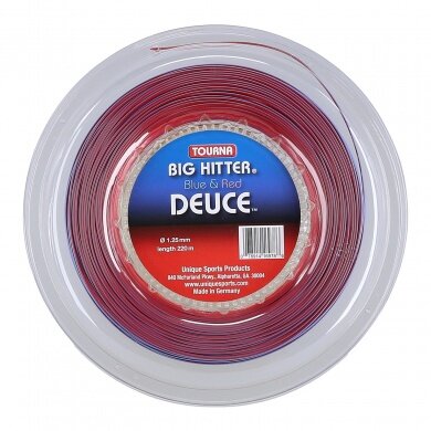 Tourna Tennissaite Big Hitter Deuce blau/rot 220m Rolle