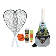 Talbot Torro Speedbadminton Set Speed 7700 LED (2xSchläger,5xBälle,Lines,1xTasche)