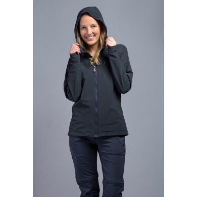 Tatonka Softshelljacke Cesi Hooded (winddicht, atmungsaktiv) dunkelblau Damen