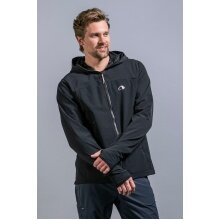 Tatonka Softshelljacke Cesi Hooded (winddicht, atmungsaktiv) schwarz Herren