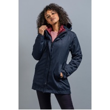 Tatonka Ganzjahres-Kurzmantel Naika 3in1 Coat (wasser- und winddicht, Innenmantel herausnehmbar) graublau Damen