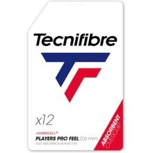 Tecnifibre Overgrip Players Pro Feel 0.6mm (Schweissabsorption) weiss - 12er Zip Beutel