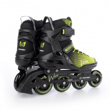 Tempish Inline Skates Fitness Wox (Rollen: 84mm/85A, Kugellager: ABEC 7) schwarz/grün Herren