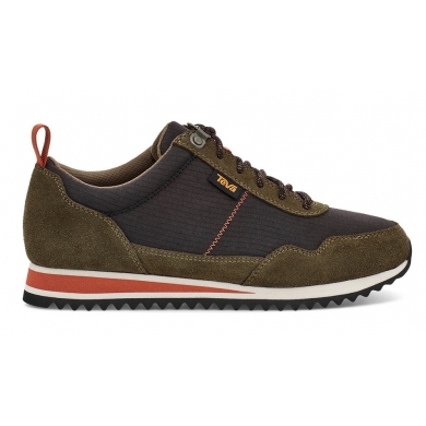 Teva Sneaker Highside Low Leder/Mesh wasserabweisend olive Herren