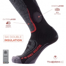 Therm-Ic Skisocke Calf Ski Double Insulation (optimale Kälteisolierung) schwarz - 1 Paar