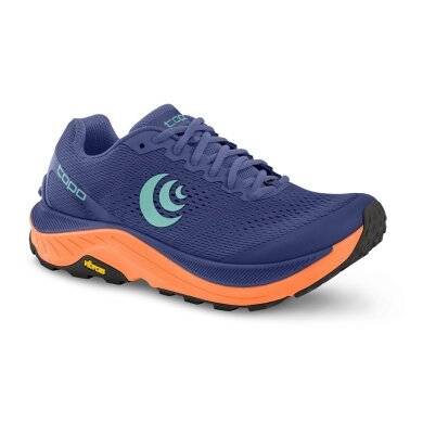 Topo Trail-Laufschuhe Ultraventure 3 (Stabilität, Langstrecke, breitere Zehenbox) purple/orange Damen