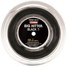 Tourna Tennissaite Big Hitter black 7 (Spin+Haltbarkeit) schwarz 220m Rolle