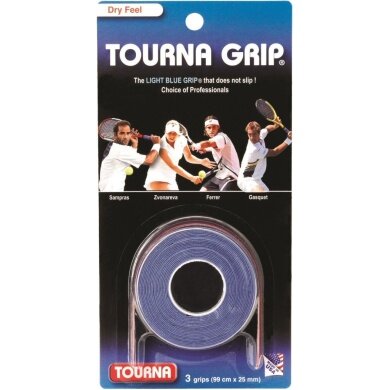 Tourna Overgrip Grip Standard (trocken) blau 3er