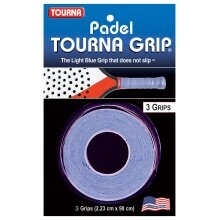 Tourna Overgrip Grip Padel (Griffigkeit, Komfort) blau 3er