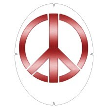 Tourna Logoschablone Tennis - Motiv Peace