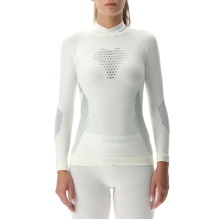 UYN Langarmshirt Fusyon Turtleneck (aus hochwertiger Merinowolle, weich, mit Rollkragen) weiss Damen