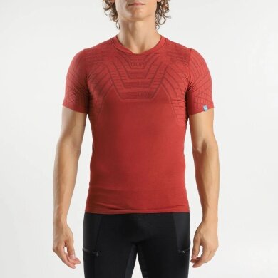 UYN Sport-Tshirt Terracross Shirt mit Shouldercell Knit-Polsterung (Regular Fit) Kurzarm 2024 rot Herren