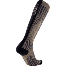 UYN Skisocke Cashmere Shiny Ski (edle Kaschmirsocken, atmungsaktivit) gold/schwarz Herren -1 Paar