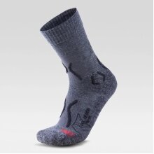 UYN Trekkingsocke Cool Merino (Merinowolle/Natex) grau melange Herren - 1 Paar