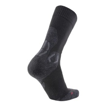 UYN Trekkingsocke Explorer Comfort (bequeme, atmungsaktiv, für anspruchsvolle Bergtouren) schwarz/grau Herren - 1 Paar