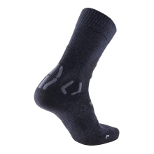 UYN Trekkingsocke Explorer Light (Merinowolle, hoher Tragekomfort) charcoalgrau/anthrazit Herren - 1 Paar