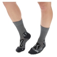 UYN Trekkingsocke Outdoor Explorer (schnelltrocknend, aus Natex) grau melange Herren - 1 Paar