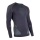 UYN Langarmshirt Evolutyon Round-Neck enganliegend Unterwäsche charcoal/orange Herren