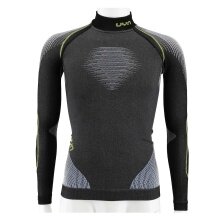 UYN Funktions-Langarmshirt Evolutyon Turtle Neck Melange enganliegend Unterwäsche anthrazit/blau/gelb Herren