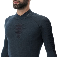 UYN Langarmshirt Fusyon Turtleneck (aus hochwertiger Merinowolle, weich, mit Rollkragen) orionblau Herren