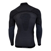 UYN Langarmshirt Fusyon Turtleneck (aus hochwertiger Merinowolle, weich, mit Rollkragen) grau Herren