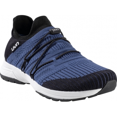 UYN Sneaker-Laufschuhe Free Flow Tune (Merinowolle/Knit) blau/schwarz Herren