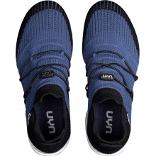 UYN Sneaker-Laufschuhe Free Flow Tune (Merinowolle/Knit) blau/schwarz Herren