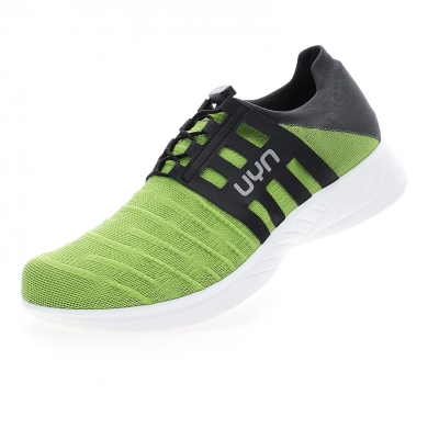 UYN Sneaker-Laufschuhe 3D Ribs Tune (Natex) lime/charcoalgrau Herren