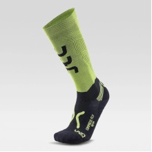 UYN Laufsocke Compression Fly (Kompressionssocke , für intensive Laufeinheiten) limegrün/schwarz Herren - 1 Paar