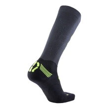 UYN Laufsocke Compression Fly (Kompressionssocke , für intensive Laufeinheiten) anthrazitgrau/lime Herren - 1 Paar